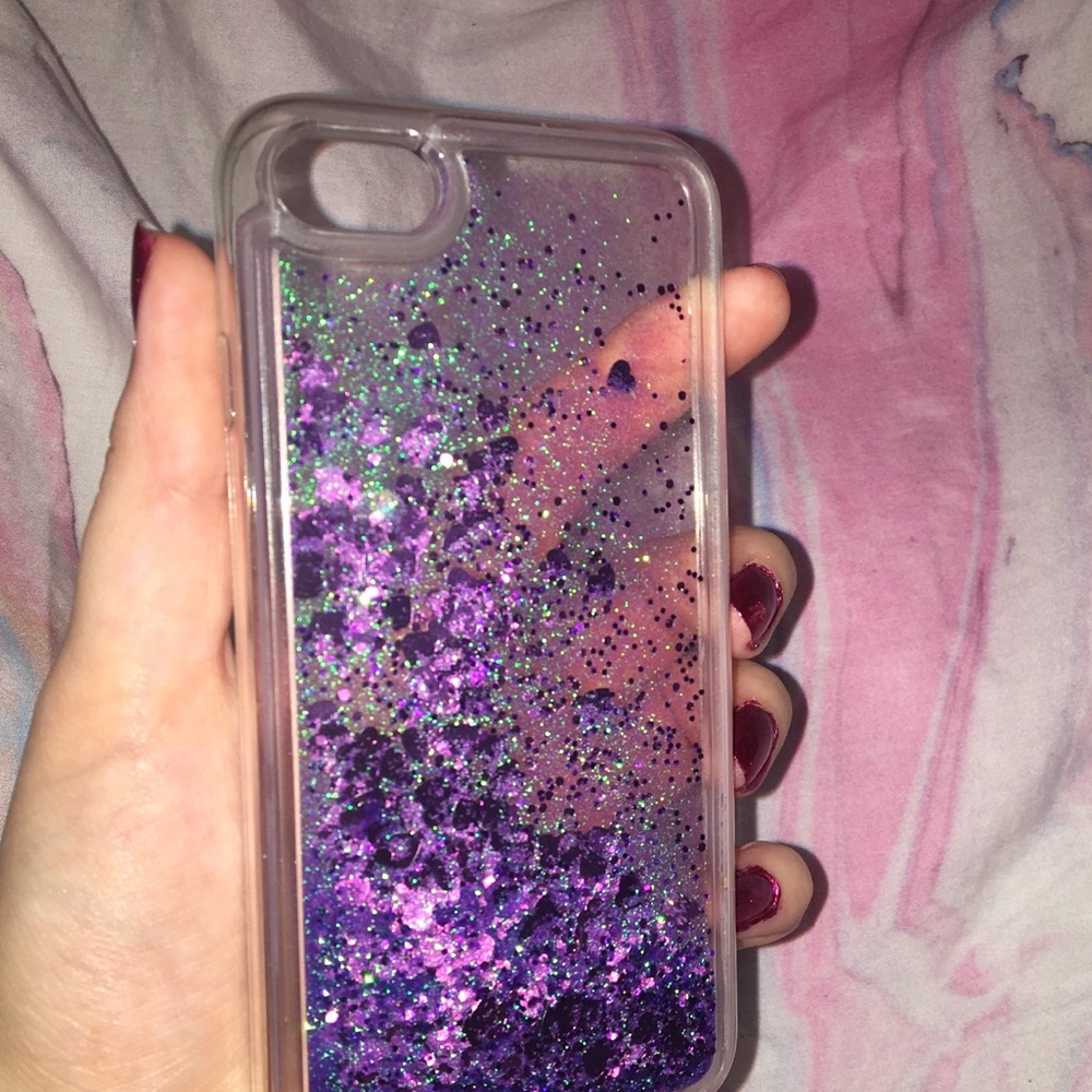 iPhone 8 Waterfall Liquid Glitter Case